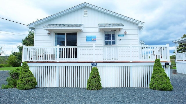 view of front of home