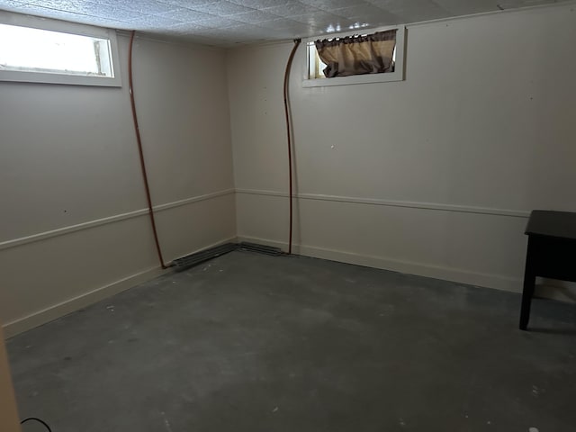 view of basement