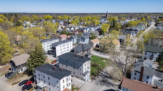 aerial view of residential area