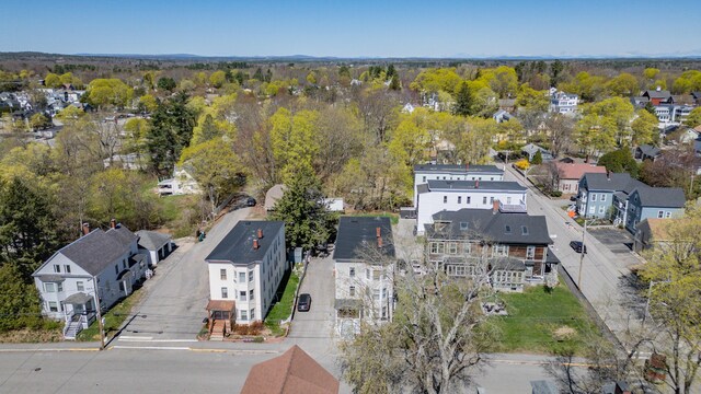 aerial perspective of suburban area