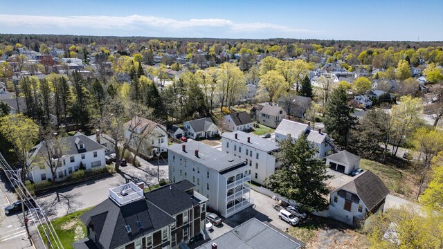 aerial view of residential area