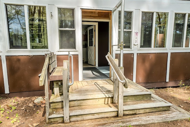 122 Oak Point Ln, Union, ME 04862 - view of wooden terrace