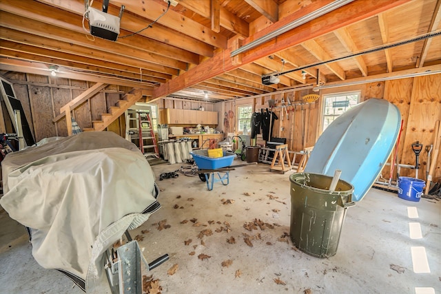 122 Oak Point Ln, Union, ME 04862 - below grade area featuring stairway