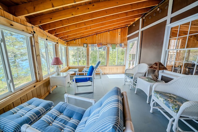 122 Oak Point Ln, Union, ME 04862 - sunroom with an outdoor living space and healthy amount of natural light