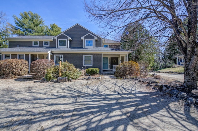 view of front of house featuring covered porch