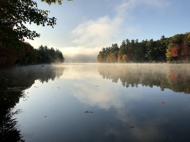 374 Youngs Ridge Rd, Acton, ME 04001 - water view with a heavily wooded area
