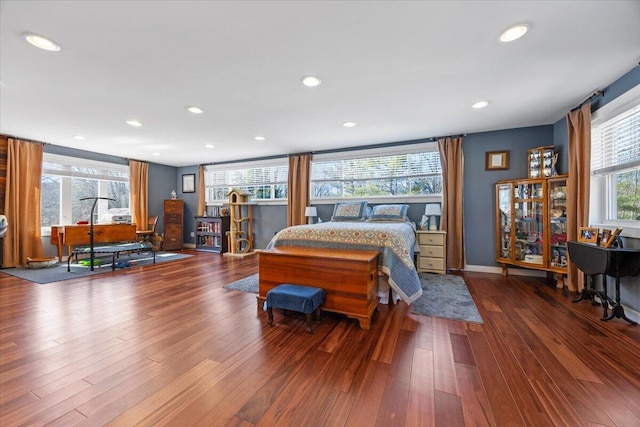 374 Youngs Ridge Rd, Acton, ME 04001 - bedroom with recessed lighting and wood finished floors