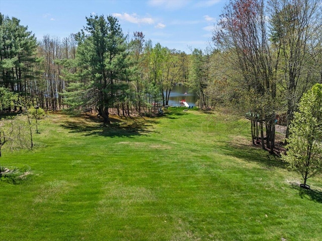 374 Youngs Ridge Rd, Acton, ME 04001 - view of grassy yard with a water view