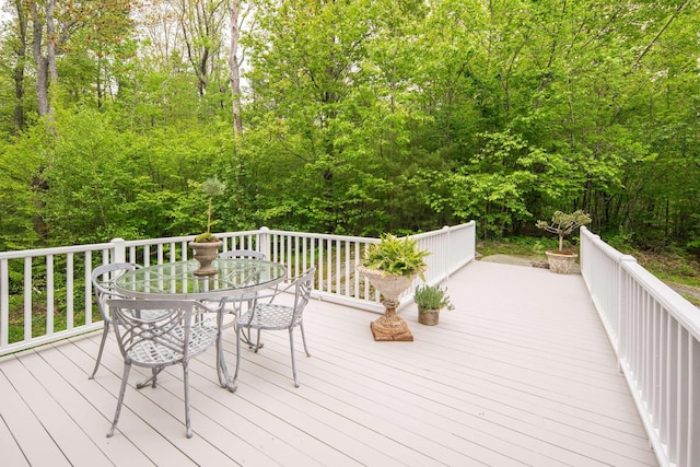 72 Natures Way, Wells, ME 04090 - wooden deck featuring outdoor dining area