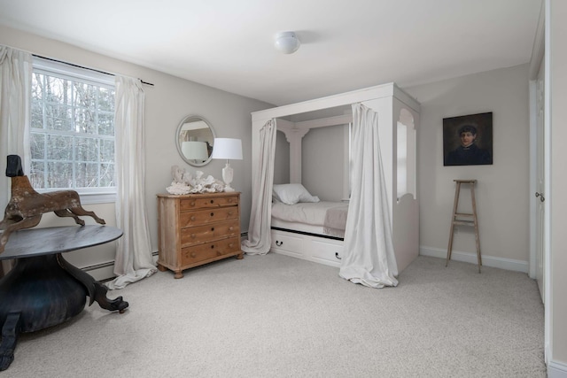 72 Natures Way, Wells, ME 04090 - carpeted bedroom with a baseboard heating unit
