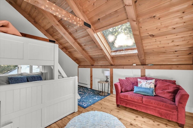 29 Penny Ln, Blue Hill, ME 04614 - interior space with a wealth of natural light, baseboard heating, and hardwood / wood-style flooring