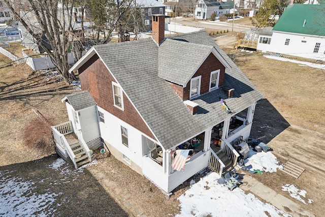 107 Portland St, Fryeburg, ME 04037 - drone / aerial view