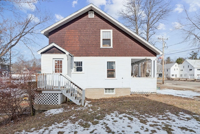 107 Portland St, Fryeburg, ME 04037 - view of snow covered property