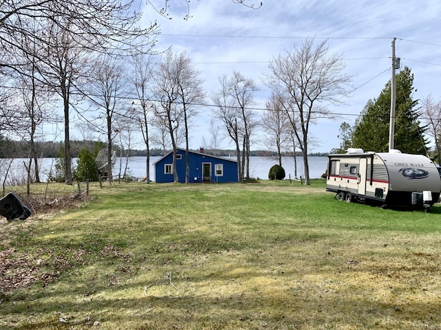 21 Coyote Ln, Meddybemps, ME 04657 - view of yard featuring a water view