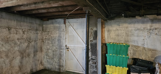 612 Franklin St, Rumford, ME 04276 - view of unfinished basement