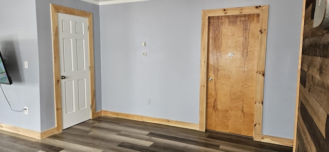 612 Franklin St, Rumford, ME 04276 - spare room featuring wood finished floors and baseboards