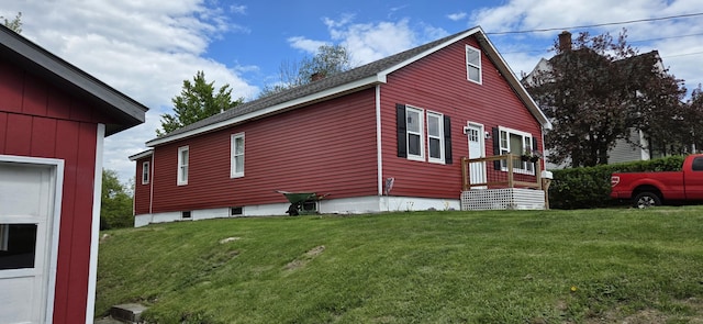 612 Franklin St, Rumford, ME 04276 - view of property exterior with a lawn