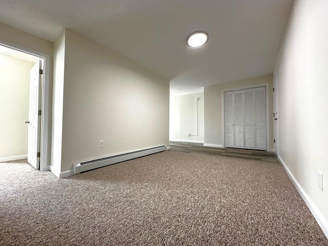 160 Washington Ave, Portland, ME 04101 - additional living space featuring baseboard heating, carpet flooring, and baseboards
