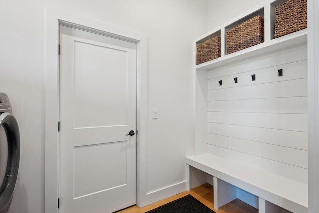 68 Green Acres Dr, Buxton, ME 04093 - mudroom featuring washer / dryer