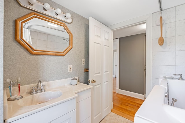 227 Greely Rd, Cumberland, ME 04021 - full bath featuring vanity and a bathtub