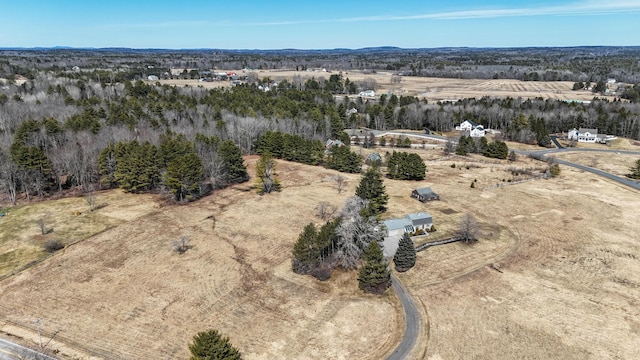 227 Greely Rd, Cumberland, ME 04021 - drone / aerial view featuring a mountain view