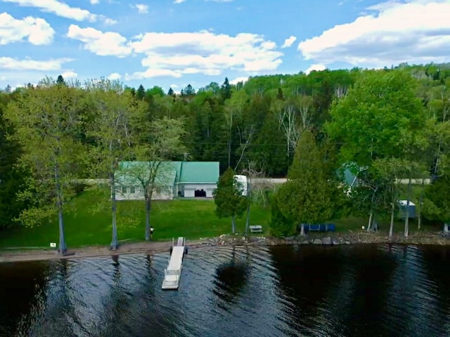 1873 Sly Brook Rd, Eagle Lake, ME 04739 - water view featuring a forest