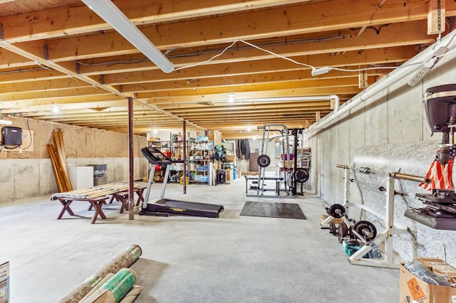 view of workout area