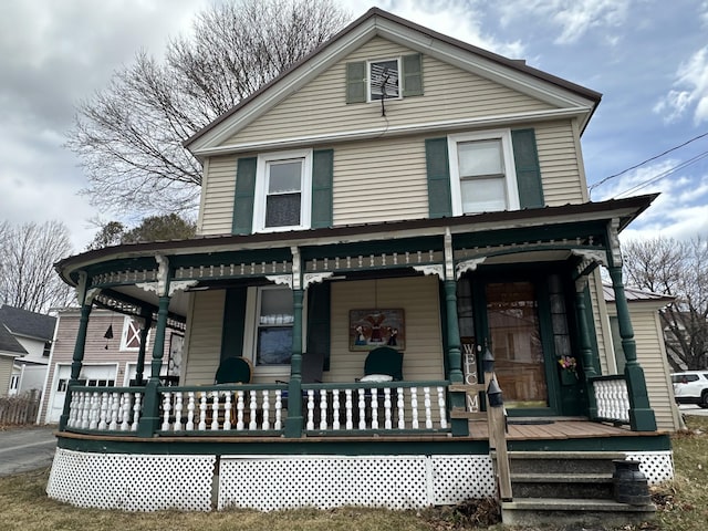 230 Center St, Brewer, ME 04412 - view of front of home with covered porch