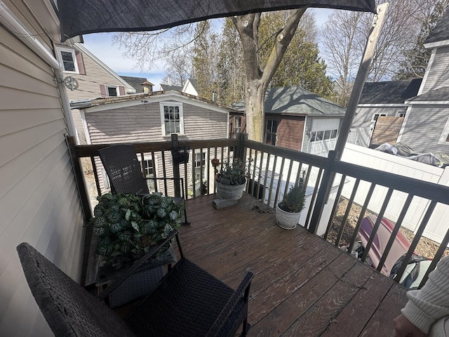 230 Center St, Brewer, ME 04412 - view of wooden deck