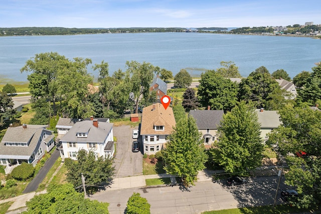 23-25 Deerfield Rd, Portland, ME 04101 - aerial view of residential area with a large body of water