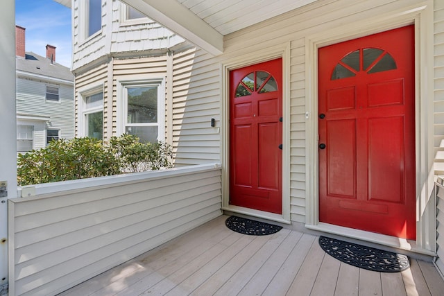 23-25 Deerfield Rd, Portland, ME 04101 - view of exterior entry with a porch