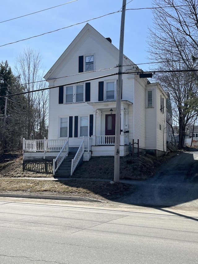 122 Ohio St, Bangor, ME 04401 - view of front of property featuring covered porch