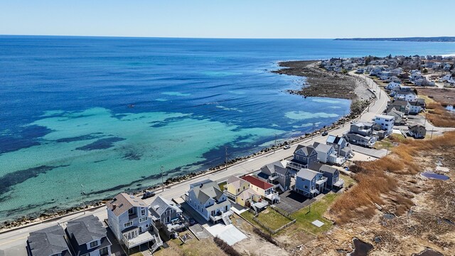 347 Webhannet Dr, Wells, ME 04090 - drone / aerial view featuring a view of the beach, a residential view, and a water view