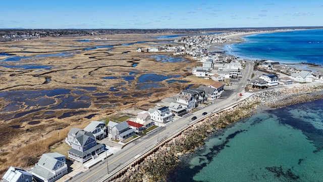347 Webhannet Dr, Wells, ME 04090 - birds eye view of property featuring a view of the beach and a water view