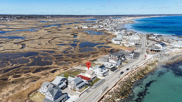 347 Webhannet Dr, Wells, ME 04090 - bird's eye view featuring a view of the beach and a water view