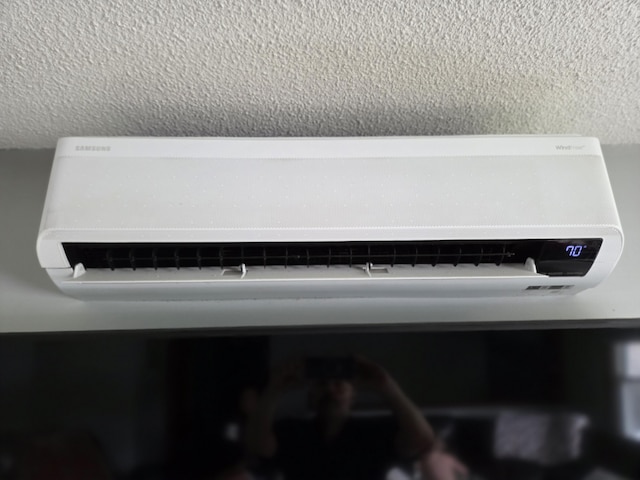 134 Minuteman Dr, Millinocket, ME 04462 - detailed view of a wall unit AC