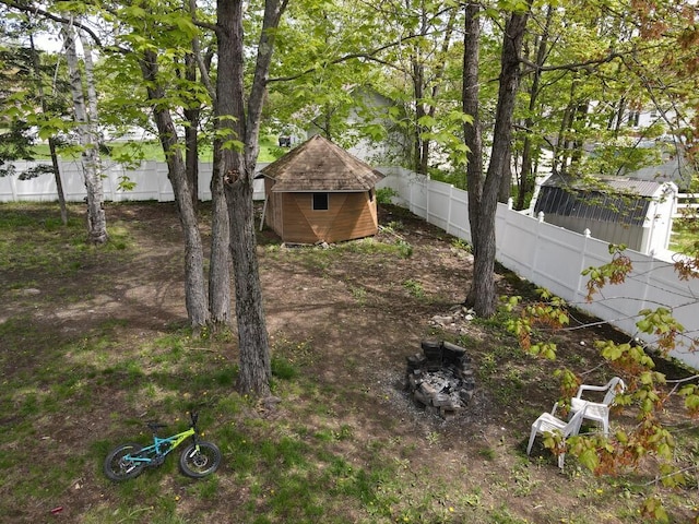 134 Minuteman Dr, Millinocket, ME 04462 - view of fenced backyard