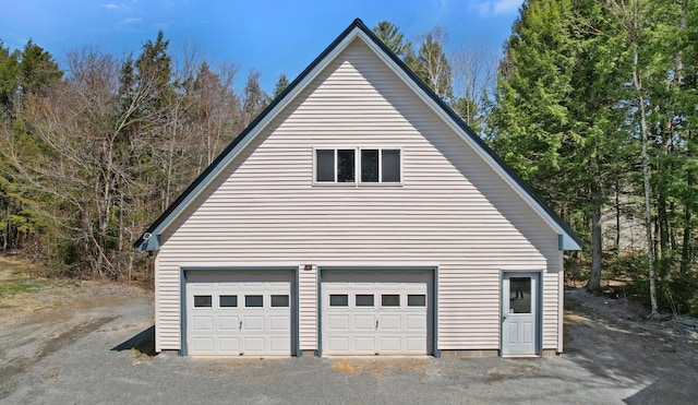 573 Exeter Rd, Corinth, ME 04427 - garage featuring driveway