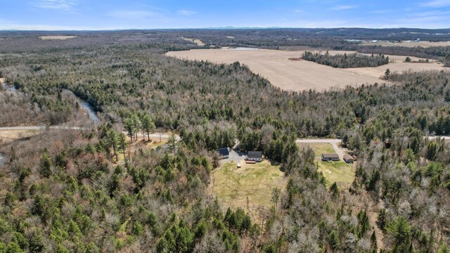573 Exeter Rd, Corinth, ME 04427 - aerial view of property and surrounding area with a forest