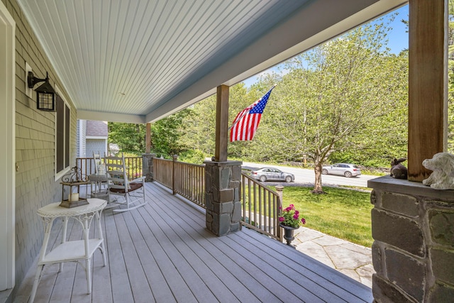 59 Beach Ave, Kennebunk, ME 04043 - view of wooden porch