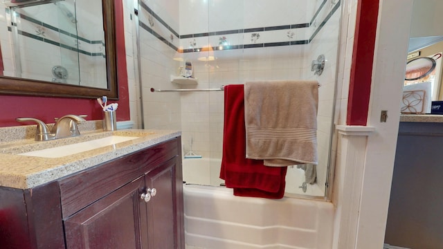 150 Enfield Rd, Lincoln, ME 04457 - full bathroom with vanity and enclosed tub / shower combo