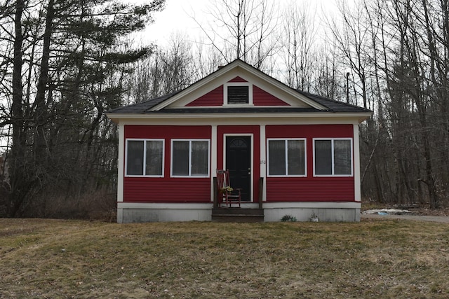 150 Enfield Rd, Lincoln, ME 04457 - view of front of property with a front lawn