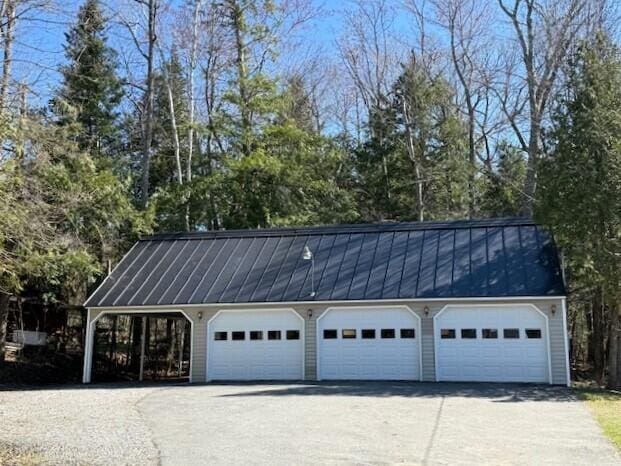 160 Pinkhams Cove Rd, Belgrade, ME 04917 - view of detached garage