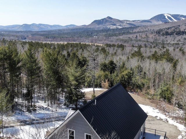 28 First St, Bethel, ME 04217 - view of mountain background featuring a forest