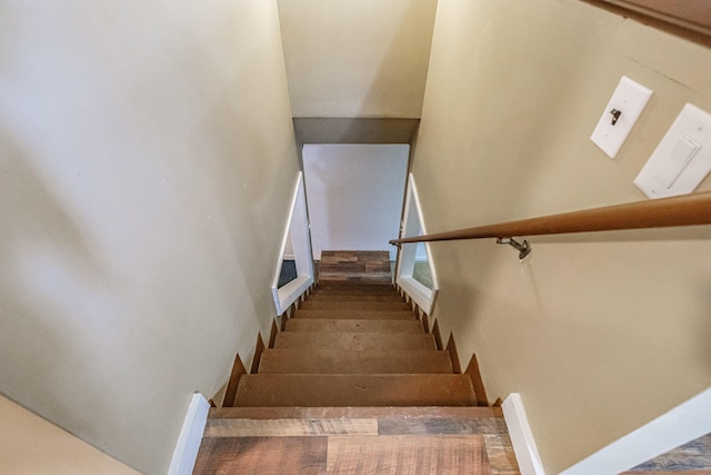 view of stairway