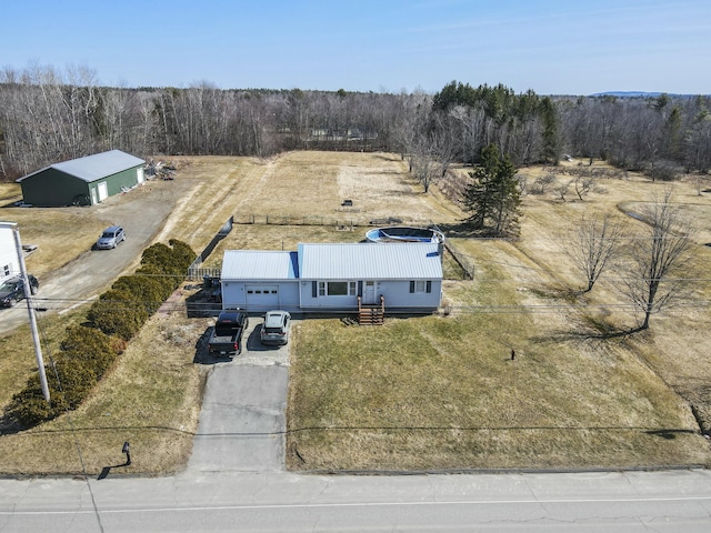 834 Main St, Bradley, ME 04411 - bird's eye view featuring a wooded view