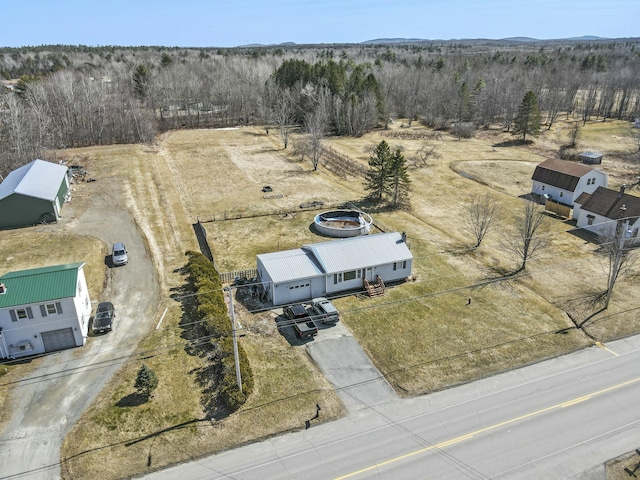 834 Main St, Bradley, ME 04411 - bird's eye view featuring a wooded view