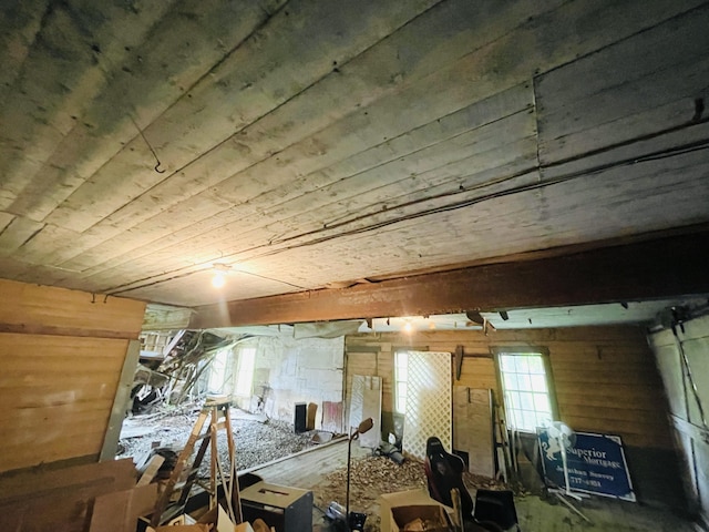 132 E Main St, Dover-Foxcroft, ME 04426 - miscellaneous room with wooden walls
