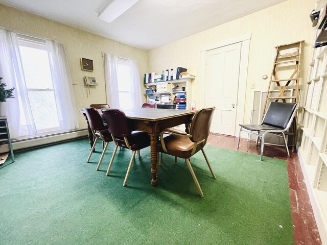 132 E Main St, Dover-Foxcroft, ME 04426 - dining room with a baseboard heating unit