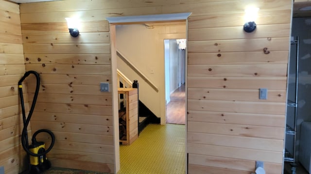 5 Johnson St, Eastport, ME 04631 - hall with wooden walls